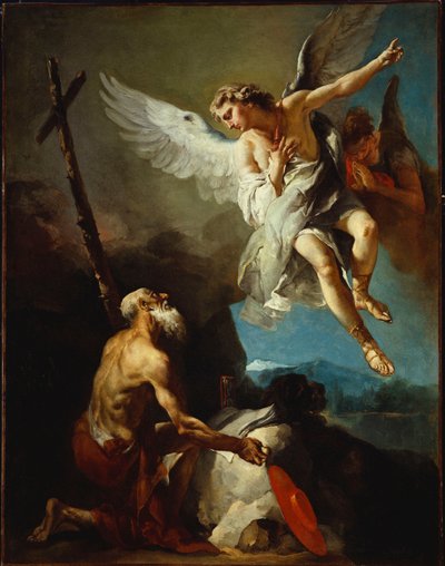 The Vision of St. Jerome (olje på lerret) av Giovanni Battista Tiepolo
