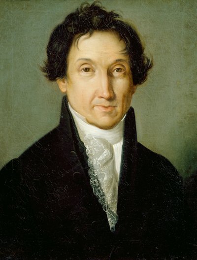 Selvportrett av Giovanni Battista Borghesi (1790-1846) av Giovanni Battista Borghesi