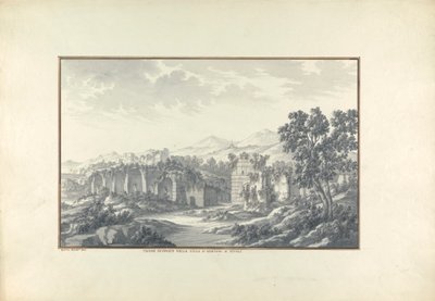 Utsikt over de ødelagte badene ved Hadrians villa i Tivoli av Giovanni Battista Borra
