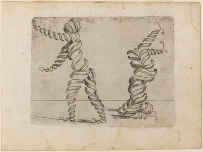 Fra "Bizarre of Various Figures" av Giovanni Battista Bracelli