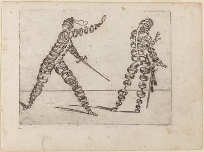 Fra "Bizarre of Various Figures" av Giovanni Battista Bracelli