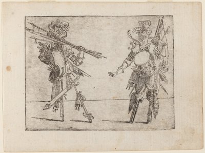 Fra "Bizarre of Various Figures" av Giovanni Battista Bracelli