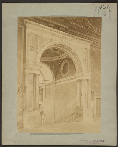 Venezia - Dør i skolen S. Rocco - Vestibyle av Giovanni Battista Brusa