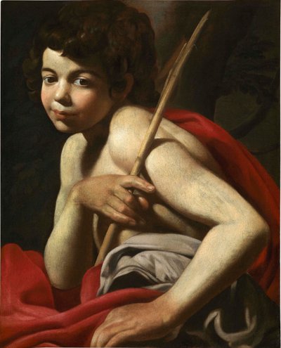 Døperen Johannes som gutt. av Giovanni Battista Caracciolo