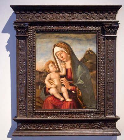 Madonna med barn (olje på lerret) av Giovanni Battista Cima da Conegliano