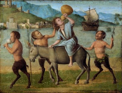 Silenus og satyrene av Giovanni Battista Cima da Conegliano