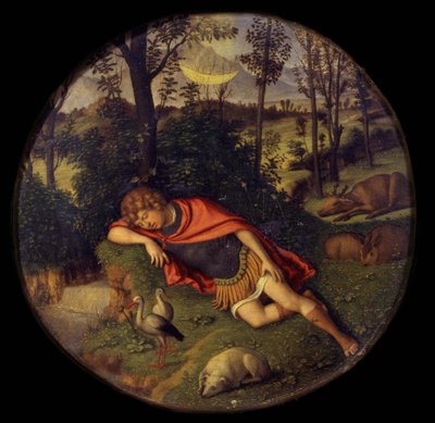 Sovende Endymion, 1505-1508 av Giovanni Battista Cima da Conegliano
