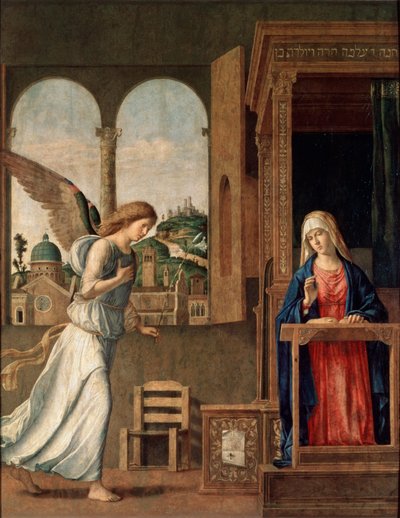 Bebudelsen, 1495. av Giovanni Battista Cima da Conegliano