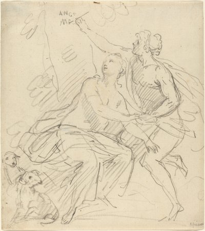 Angelica og Medoro av Giovanni Battista Cipriani