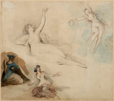 Figurstudier av Giovanni Battista Cipriani