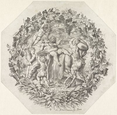 Bacchanal møtte den fulle Silenus av Giovanni Battista Costantini