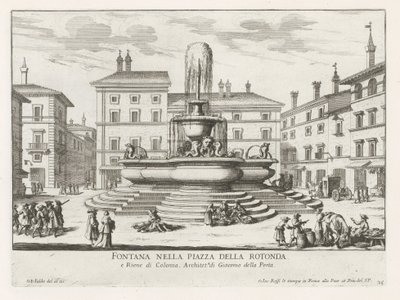 Fontana del Pantheon op Piazza della Rotonda te Rome Fontana nella Piazza della Rotonda (title on object) Fontane di Roma (series title) Fonteinen van Rome (series title)   1328059   no       norwegian Successfully Translated  Original: Cigar Store Indian  av Giovanni Battista Falda