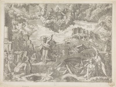Visjonen til Esekiel av Giovanni Battista Fontana