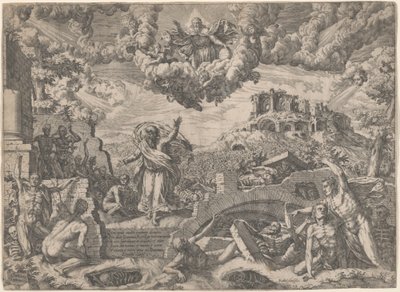 Visjonen til Esekiel av Giovanni Battista Fontana