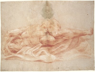 Naken mann av Giovanni Battista Gaulli