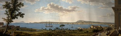 Utsikt over Posillipo og Napoli fra Portici av Giovanni Battista Lusieri