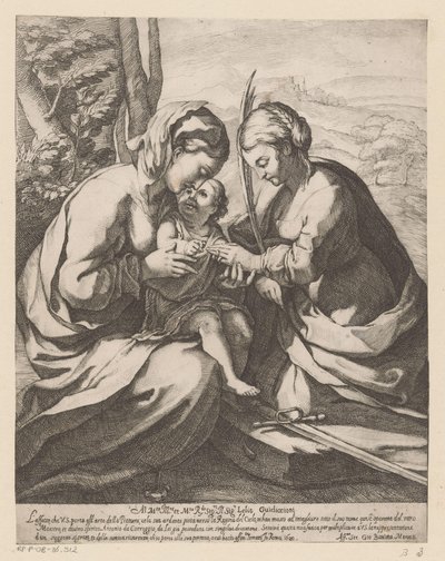 Det mystiske ekteskapet til Saint Catherine av Giovanni Battista Mercati