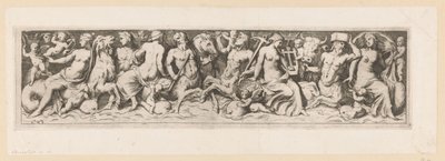Tritons, nereider og putti av Giovanni Battista Mercati