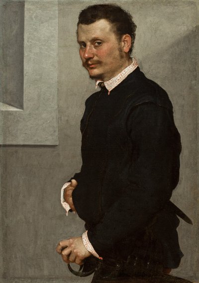 Portrett av en mann, ca. 1520-24 av Giovanni Battista Moroni