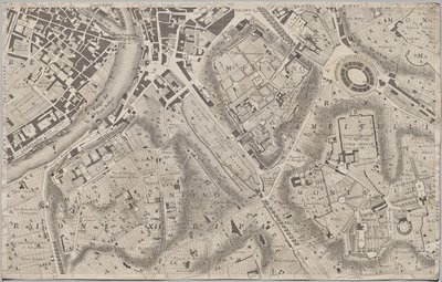 Nytt kart over Roma brakt frem i lyset av Giambattista Nolli i året MDCCXLVII, kjent som La Pianta Grande di Roma av Giovanni Battista Nolli