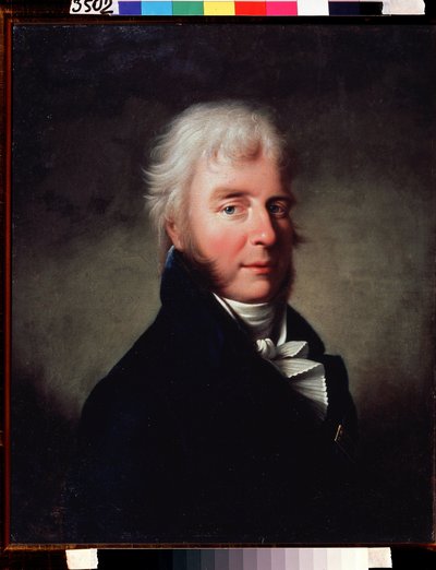 Portrett av prins Sergei F. Golitsyn (1749-1810) (Portrett av prins Sergei F. Golitsyn). Maleri av Giovanni Battista Damon Ortolani (1750-etter 1810), olje på lerret før 1810. Italiensk kunst, klassisisme 1800-tallet. State V. Tropinin Museum, Moskva av Giovanni Battista Ortolani Damon