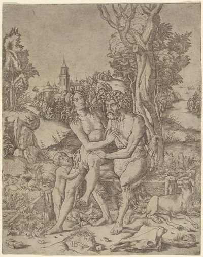 Faun familie av Giovanni Battista Palumba