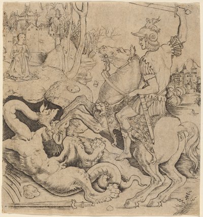 Saint George og dragen av Giovanni Battista Palumba