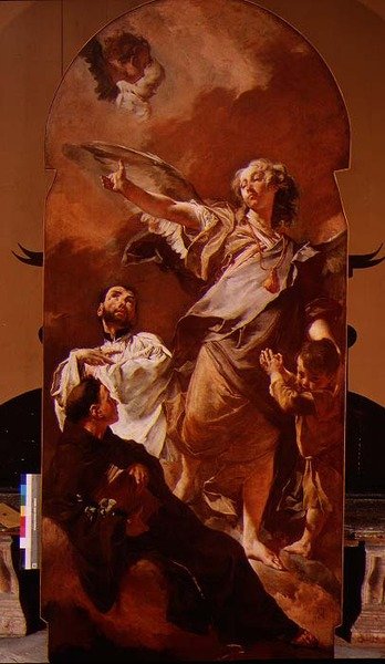 Skytsengel med St. Antonius av Padua og St. Gaetano Thiene av Giovanni Battista Piazzetta