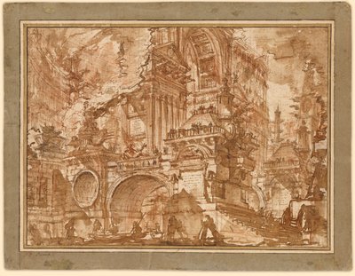 Ein antiker Hafen von Giovanni-Battista Piranesi