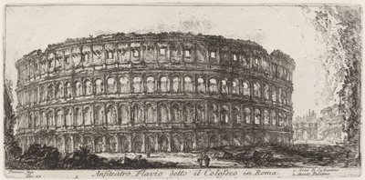 Flavisk amfiteater kjent som Colosseum av Giovanni Battista Piranesi