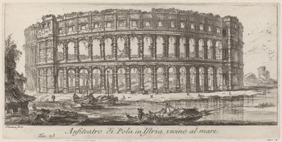 Pula amfiteater i Istria av Giovanni Battista Piranesi