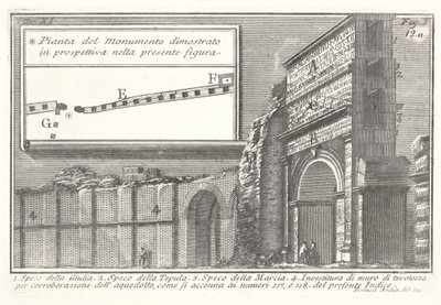 Akvedukten til Acqua Giulia, Speco della Giulia av Giovanni Battista Piranesi