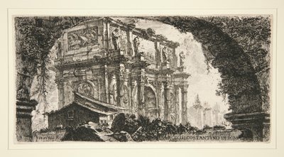 Konstantinbuen i Roma, fra noen utsikter over triumfbuer og andre monumenter av Giovanni Battista Piranesi