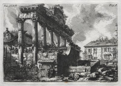 Avanco av Temple of Concordia av Giovanni Battista Piranesi