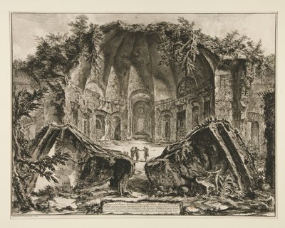 Rester av Guds tempel Canopus ved Hadrian av Giovanni Battista Piranesi