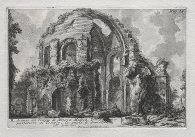 Resten av tempelet til Minerva Medica av Giovanni Battista Piranesi