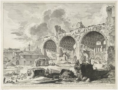Basilika von Maxentius in Rom von Giovanni-Battista Piranesi