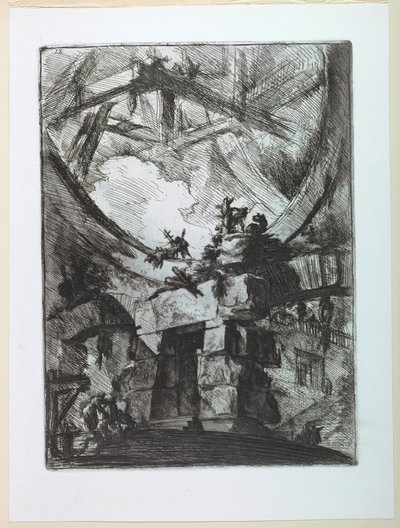 Carceri-serien, plate IX av Giovanni Battista Piranesi