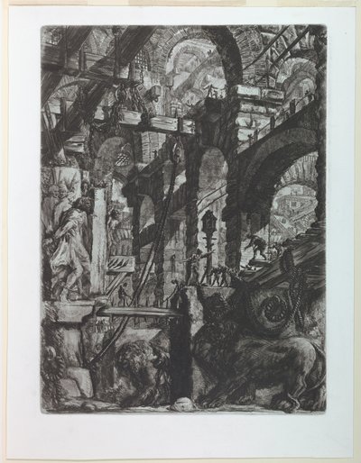 Prisons Series, plate V av Giovanni-Battista Piranesi