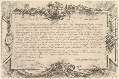 Dedikasjon til Giovanni Bottari Dedikasjon til Bottari, ca. 1748. av Giovanni Battista Piranesi
