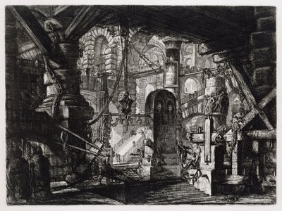 Søylen med kjedet (Plate 16 i: Carceri d