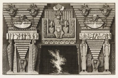 Etruskisk skorstein, fra Diverse Manner of Adorning the Paths av Giovanni Battista Piranesi