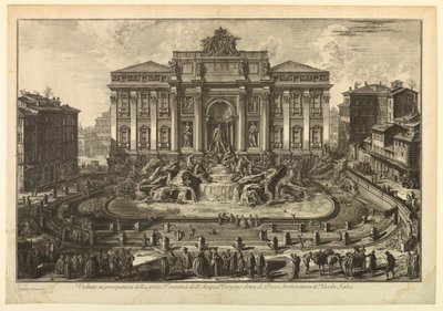 Trevifontenen av Giovanni Battista Piranesi