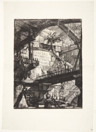 Imaginäre Gefängnisse. Titel von Giovanni Battista Piranesi