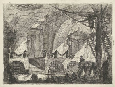 Kerker møtte zaagbok Kerkers (serietittel) Capric Inventions av Carceri alle Acqua Forte (serietittel) av Giovanni Battista Piranesi