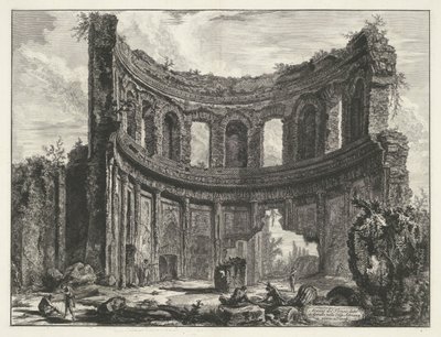 Kleine paleis i Villa Adriana t og Tivoli Rester av tempelet kalt Appollo i Hadrians villa nær Tivoli (tittel på objekt) Gezichten op Roma (serietittel) Utsikt over Roma designet og gravert av Giambattista Piranesi-arkitekten Ve (nez) iano (serien av Giovanni-Battista Piranesi