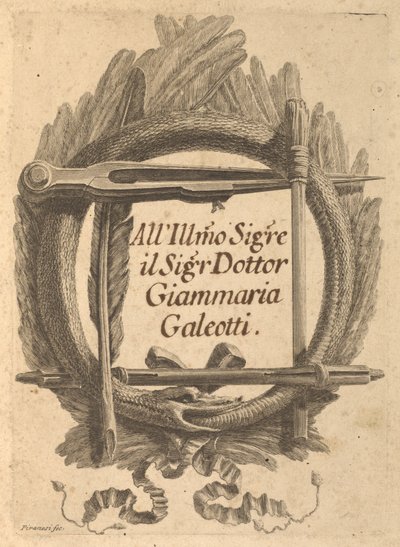 Rettferdiggjøringsbrev skrevet til Milord Charlemont og hans agenter i Roma av Giovanni Battista Piranesi