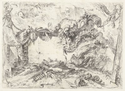 Monumenteel nettbrett Dekorative innfall (tidligere serietittel) Grotesques (serietittel) av Giovanni Battista Piranesi