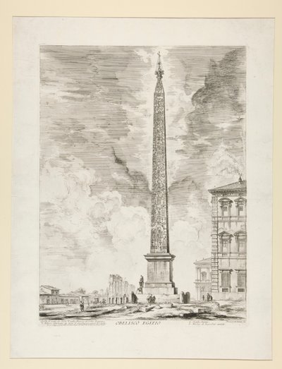 Egyptisk Obelisk, fra utsikt over Roma av Giovanni Battista Piranesi