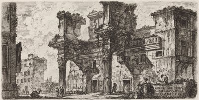 En del av Forum of Nerva av Giovanni Battista Piranesi